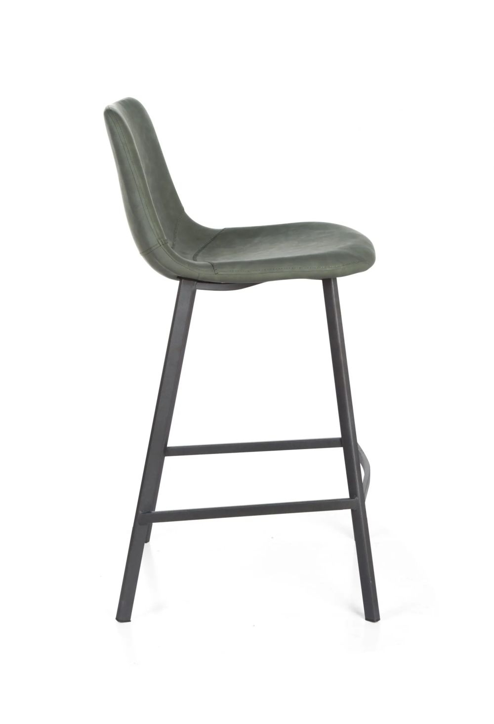 Product photograph of 2 X Ryan Vintage Green Pu Counter Stool from Choice Furniture Superstore.